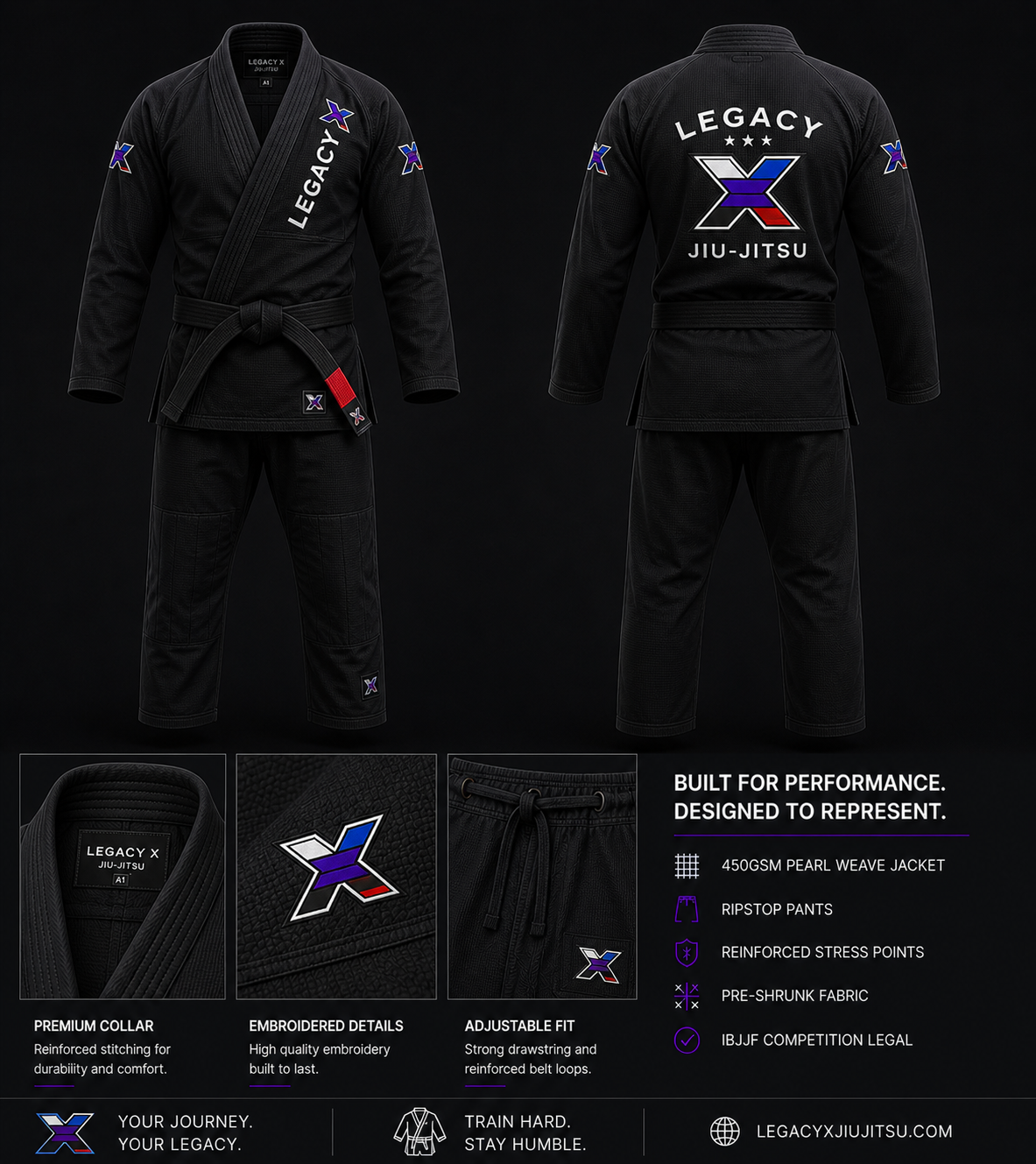Legacy X Black Kimono