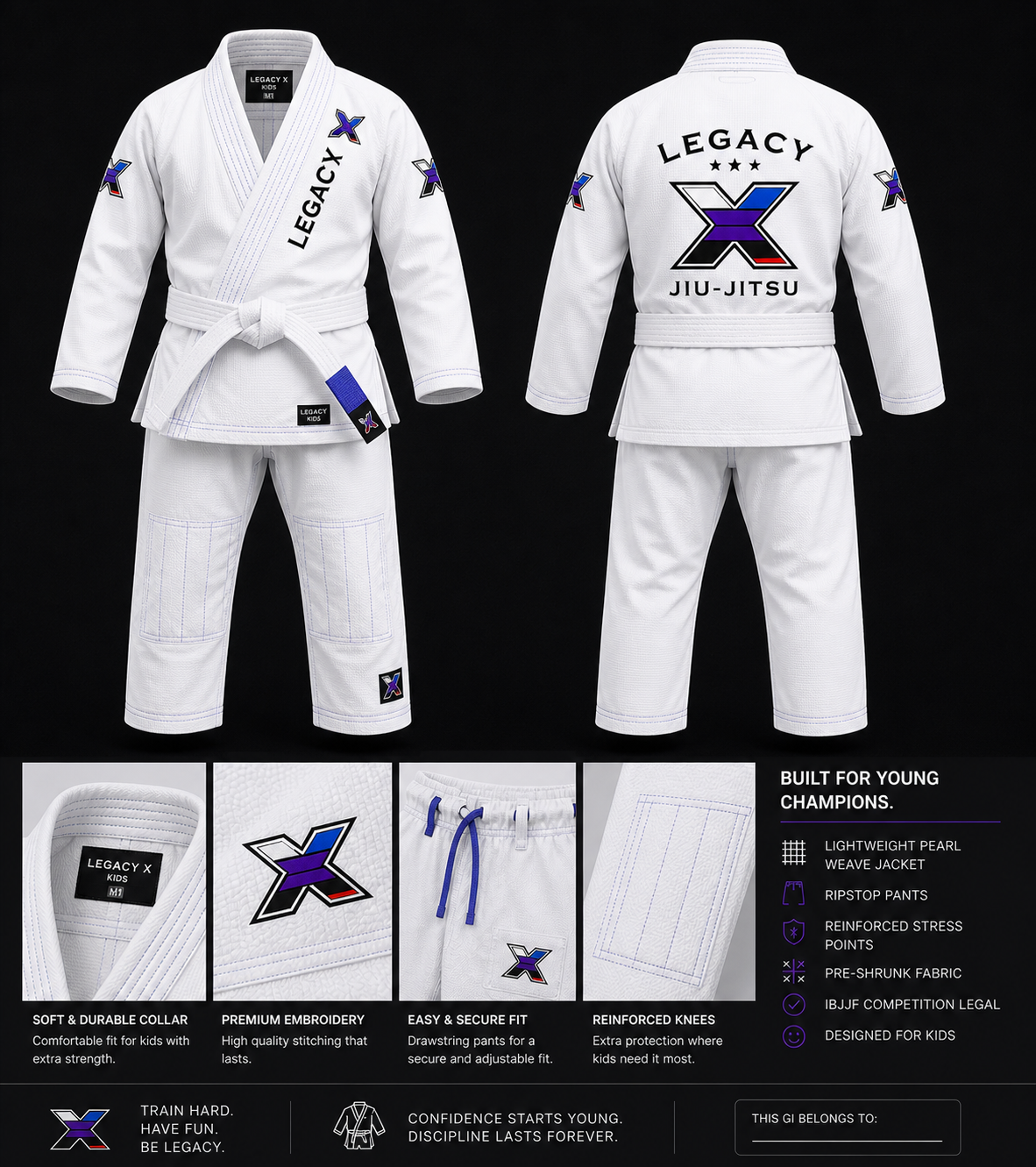 Legacy X Kids White Kimono