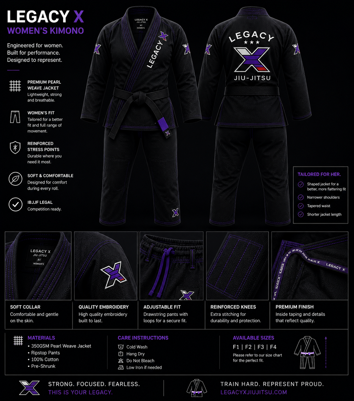 Legacy X Women’s Black Kimono